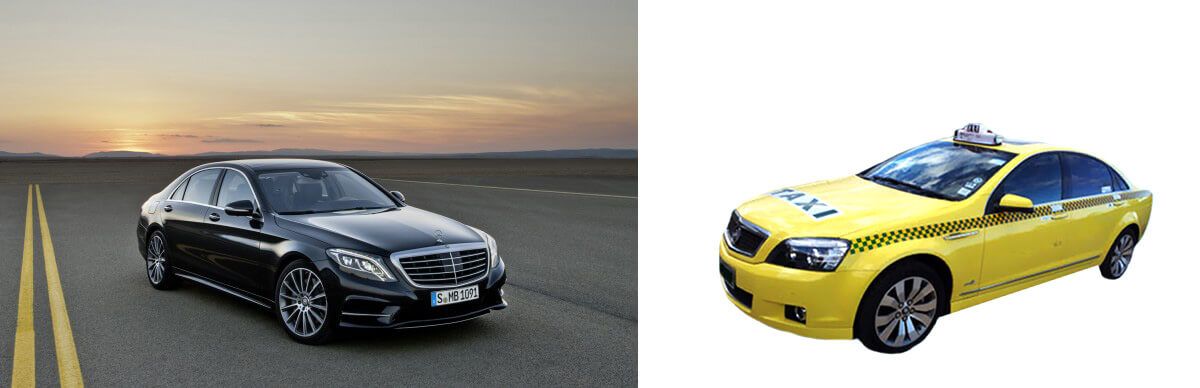 Taxi vs Uber S Class Mercedes